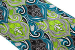 ADAORA IN BLUE GREEN WAX PRINT