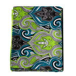 ADAORA IN BLUE GREEN WAX PRINT