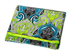 ADAORA IN BLUE GREEN WAX PRINT