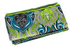 ADAORA IN BLUE GREEN WAX PRINT