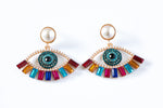 GEM & PEARL DROP EARRINGS